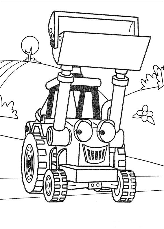 Plansa de colorat cu Bob Constructorul 86 85
